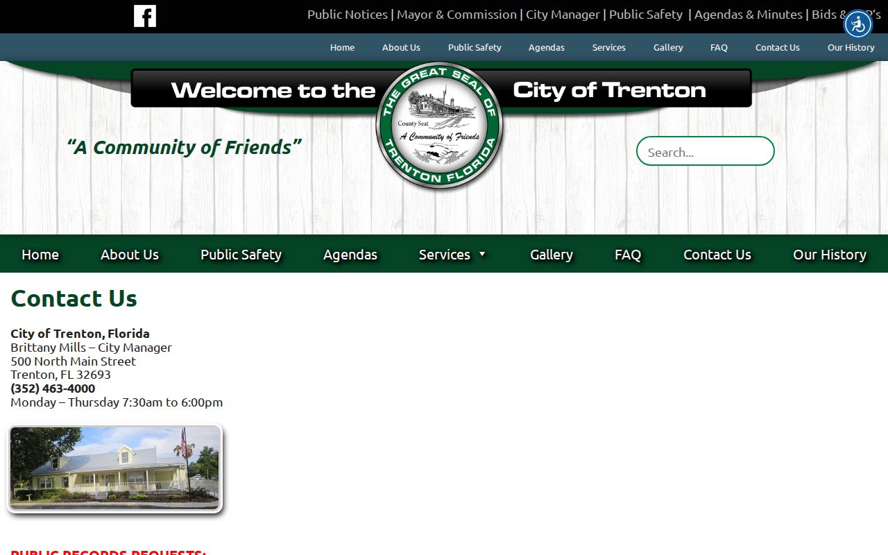 Trenton criminal records public contact